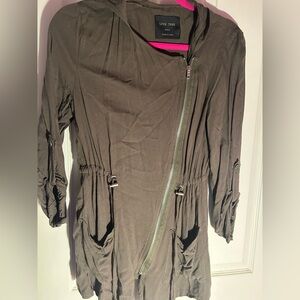 Love Tree Olive Zipper Jacket